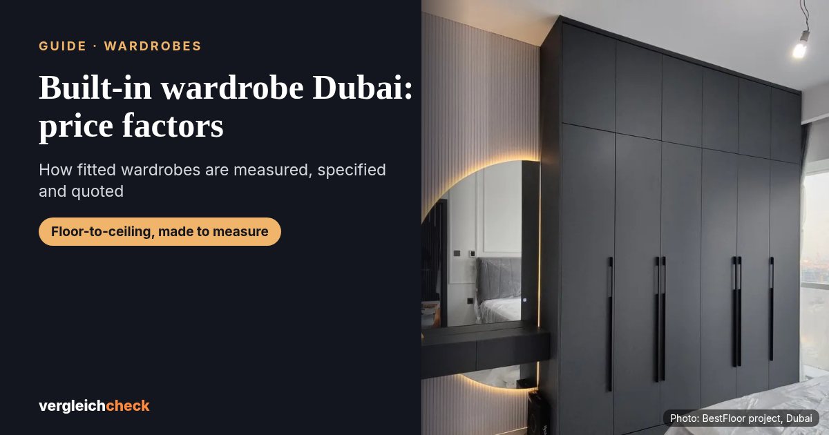 Floor-to-ceiling dark built-in wardrobe with backlit mirror, BestFloor project