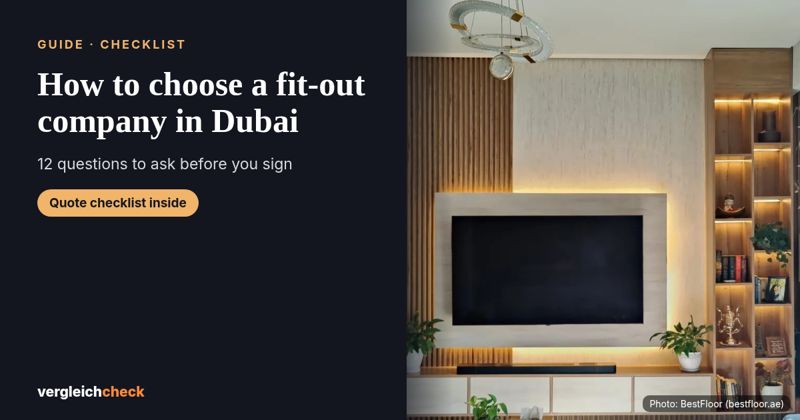 How to choose an interior fit-out company in Dubai: 12 questions to ask
