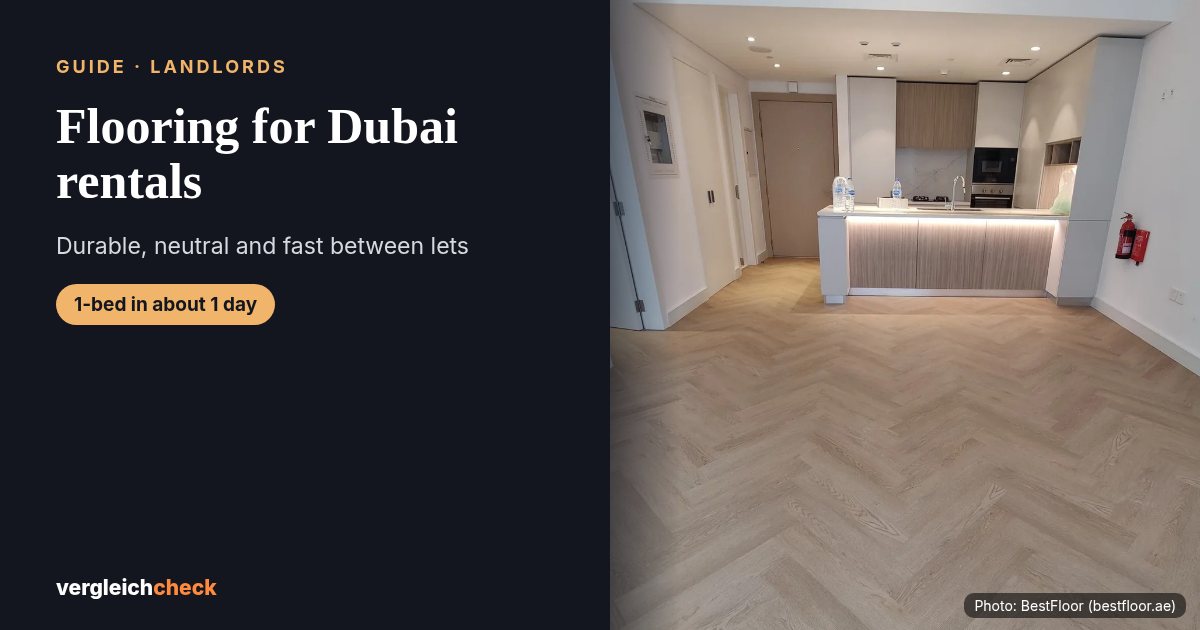 Neutral SPC floor suitable for a Dubai rental, BestFloor project