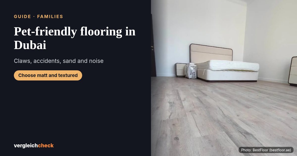 Family-friendly SPC floor laid by BestFloor in Dubai