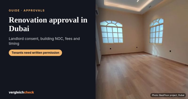 Renovation approval in Dubai: landlord consent and NOC