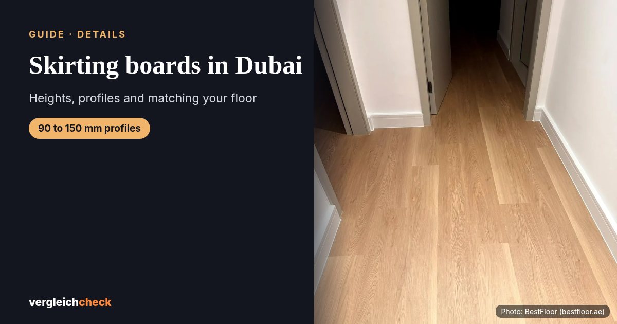 White skirting on an SPC floor, BestFloor project