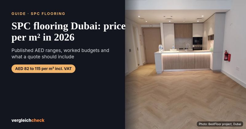 SPC flooring in Dubai: price per m² in 2026