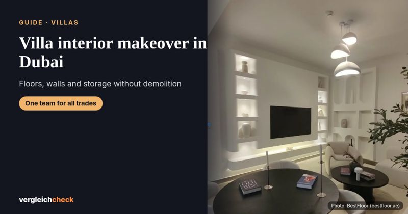 Villa interior makeover in Dubai without demolition